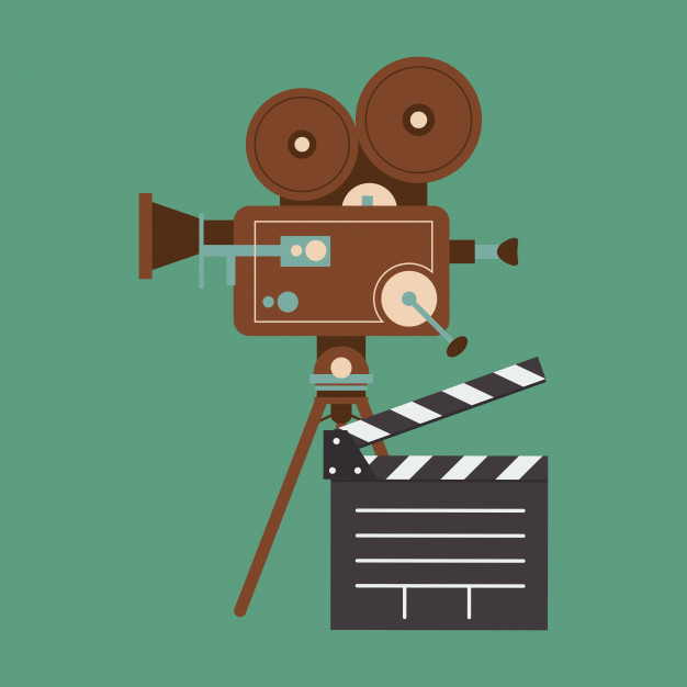 626x626 Retro Film Projector And Cinema Related Icons Image Vector