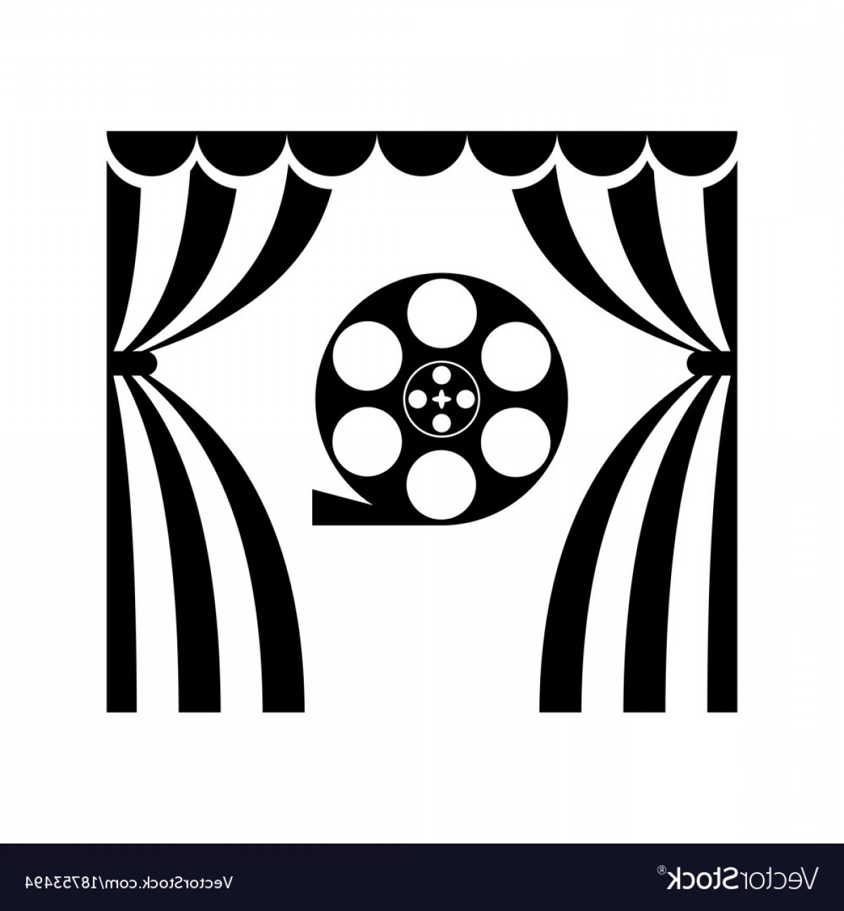 1200x1296 Black And White Film Reel Vector Arenawp