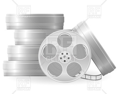 400x316 Metallic Movie Film Reel Vector Image Vector Artwork Of Objects