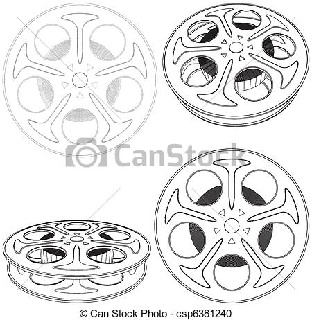 450x462 Film Reel Vector.