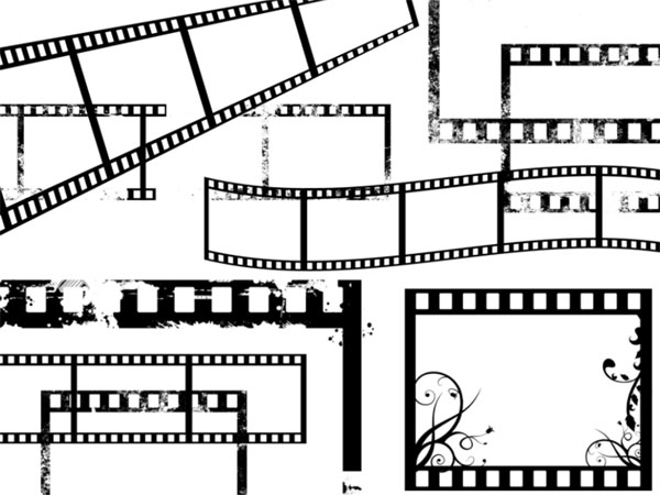 600x450 Film Strip Psd Brush