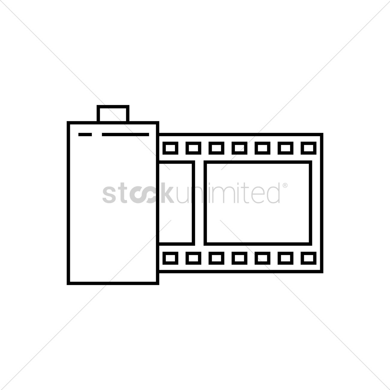 1300x1300 Film Roll Vector Image