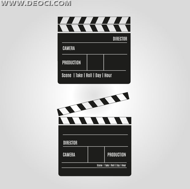 620x617 Vector Film Slate Download