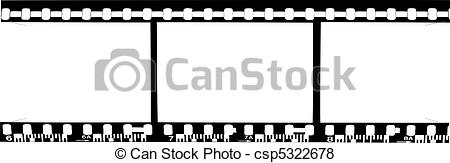 450x163 Blank Film Strip, Vector.