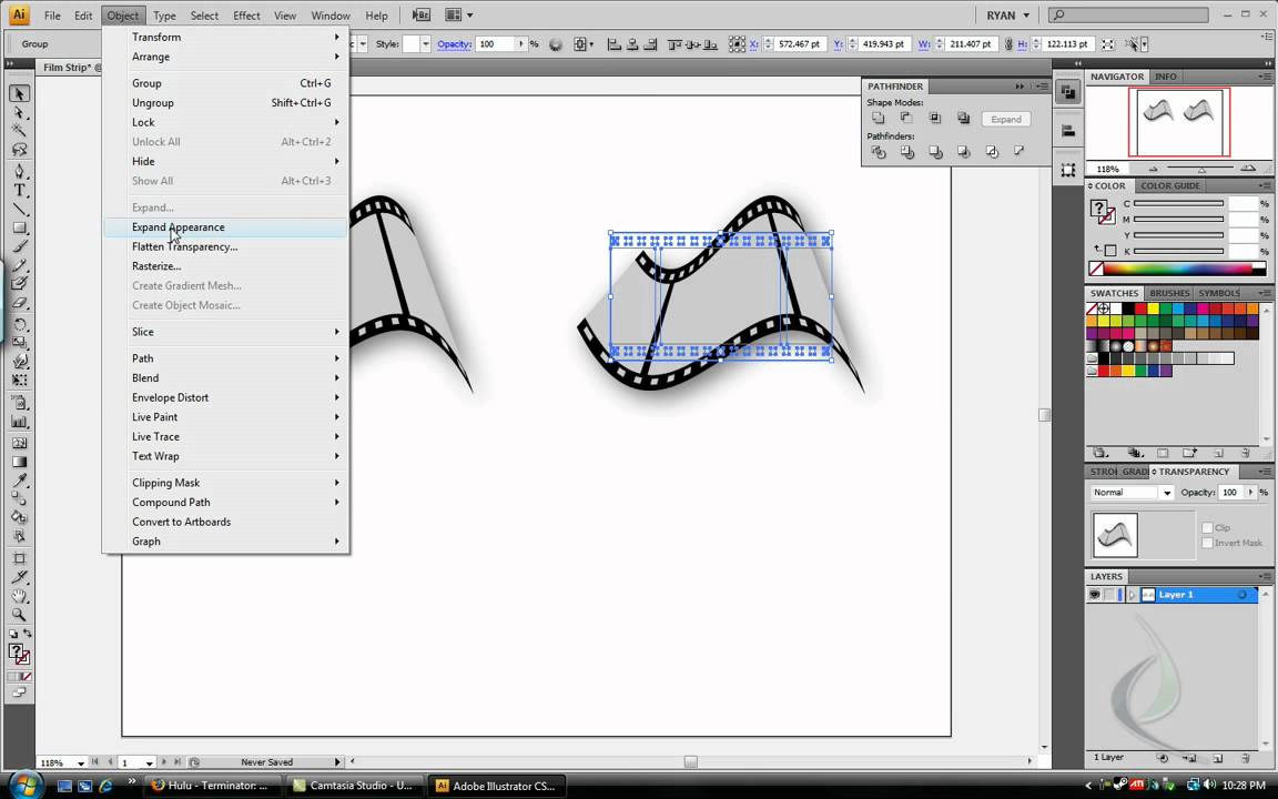 1152x720 Quick Vector Film Strip