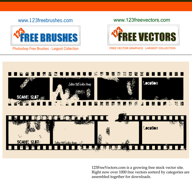 611x570 Vector Film Strip