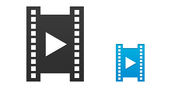 600x300 Filmstrip Icon Vector Psd Psd Icons