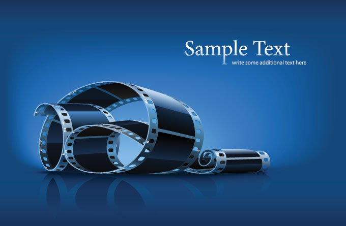 680x445 Free Film Strip Vector Cinema Background (Free) Psd Files, Vectors