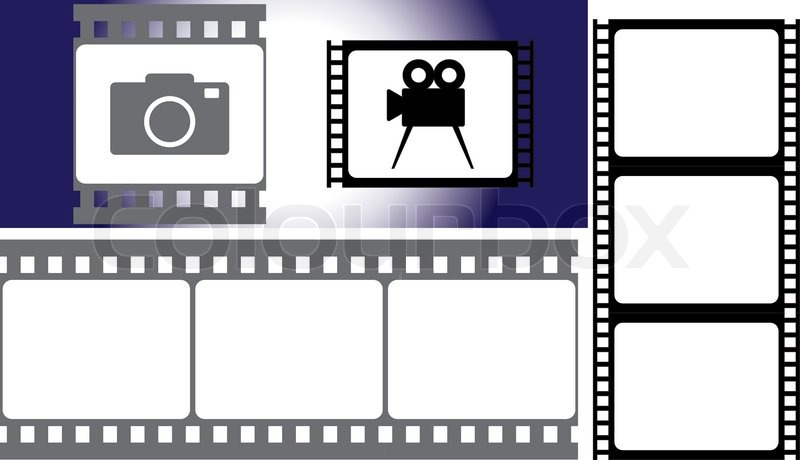 800x460 Photographic Film. Vector Illustration For Designers Stock