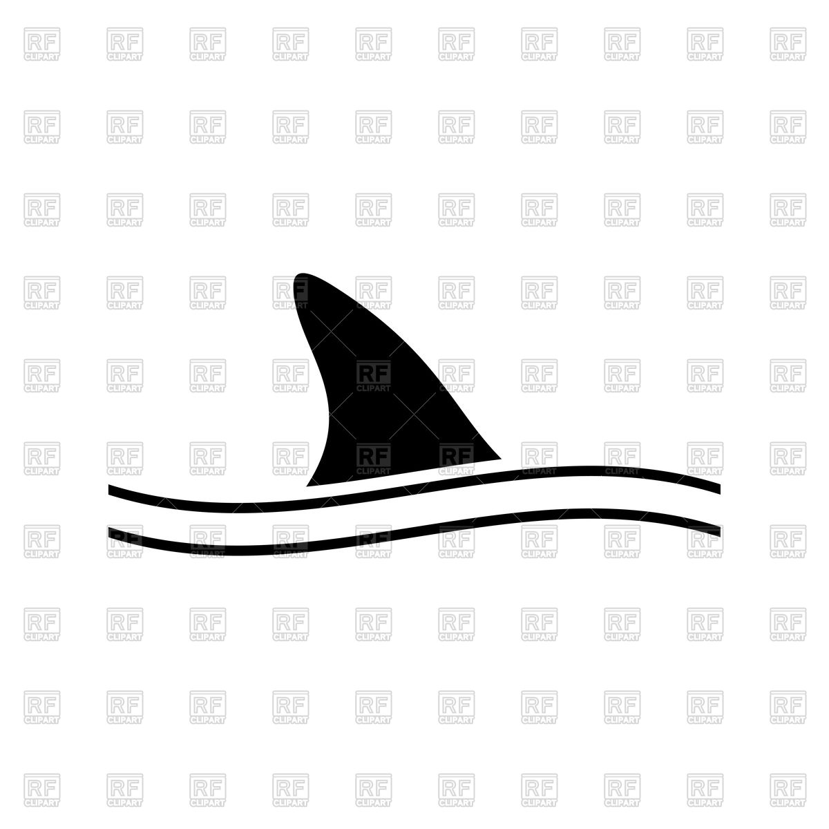 1200x1200 Fin Of Shark Black Icon Vector Image Vector Artwork Of Icons And
