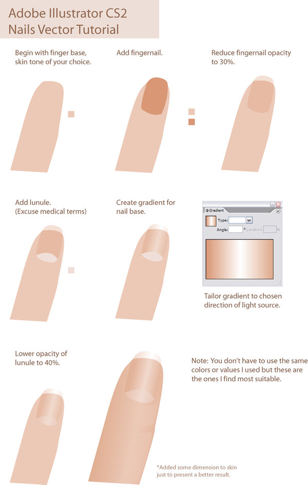 600x945 Vector Tutorial Nails By Taho