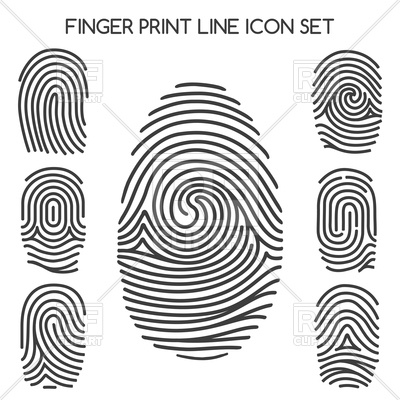 400x400 Fingerprint Icons Vector Image Vector Artwork Of Signs, Symbols