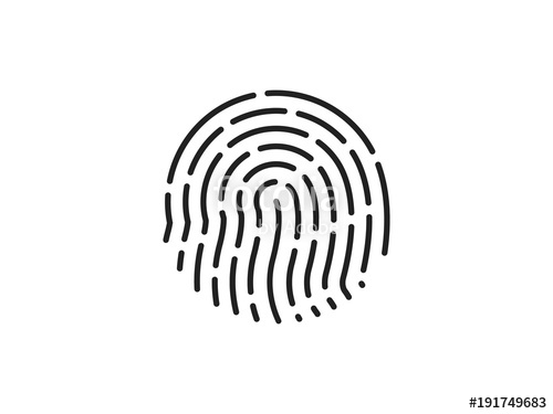 500x375 Fingerprint Icon Vector Stock Image And Royalty Free Vector Files