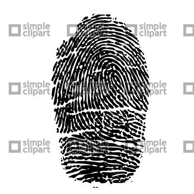400x400 Fingerprint Vector Image