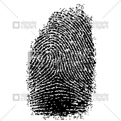 400x400 Fingerprint Vector Image