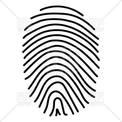 400x400 Fingerprint Vector Image Vector Artwork Of Objects Serhii435