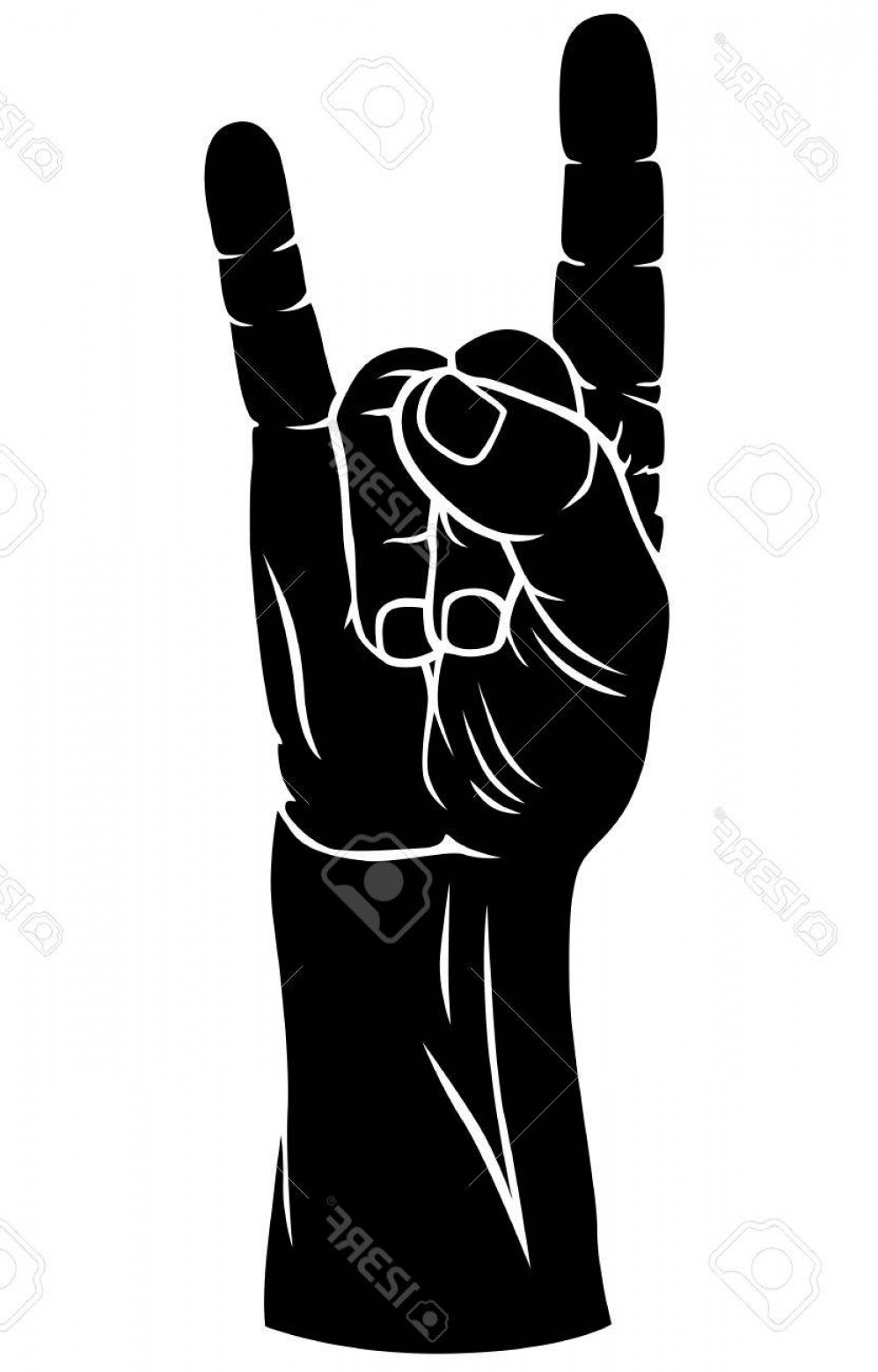 998x1560 Photostock Vector Vector Silhouette Black And White Image Of Hand