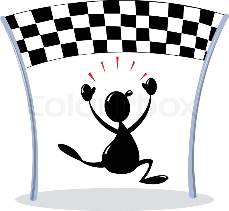 800x735 Crossing Finish Line Stock Vector Colourbox