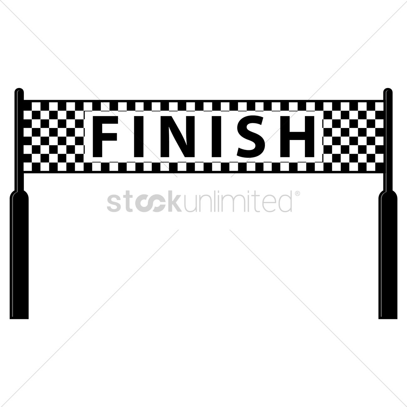 1300x1300 Finish Line Vector Image