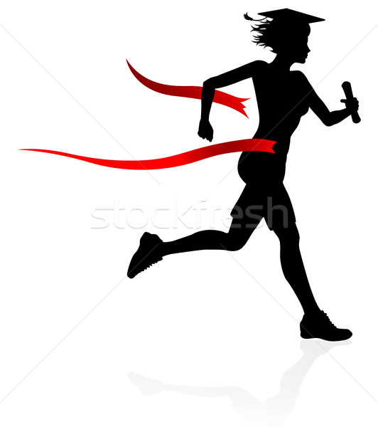 532x600 Finish Line Ribbon Stock Vectors, Illustrations And Cliparts