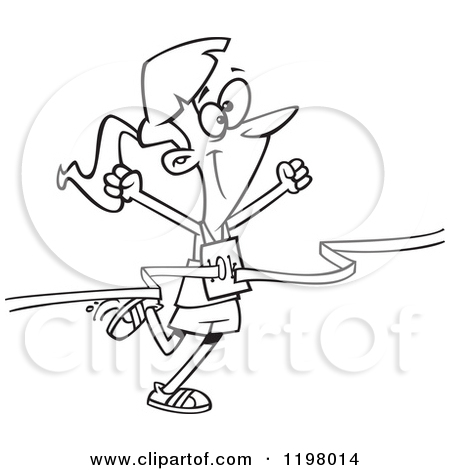 450x470 Runner Finish Line Clipart