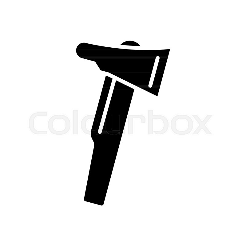 800x800 Fire Axe Solid Icon. Vector Illustration Isolated On White. Glyph
