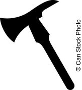 163x178 American Fireman Firefighter Fire Axe Shield. Illustration Of An