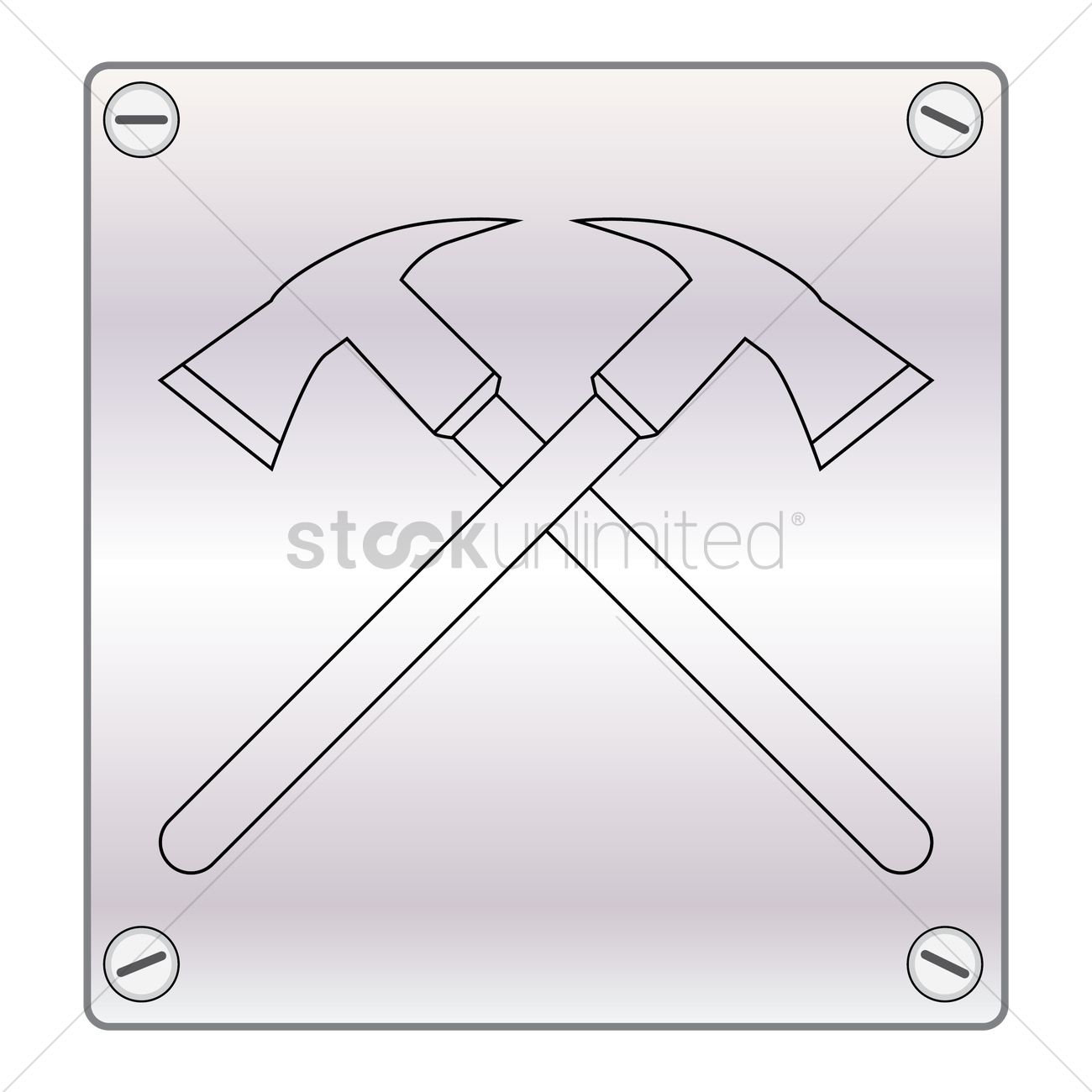 1300x1300 Crossed Fire Axe Vector Image
