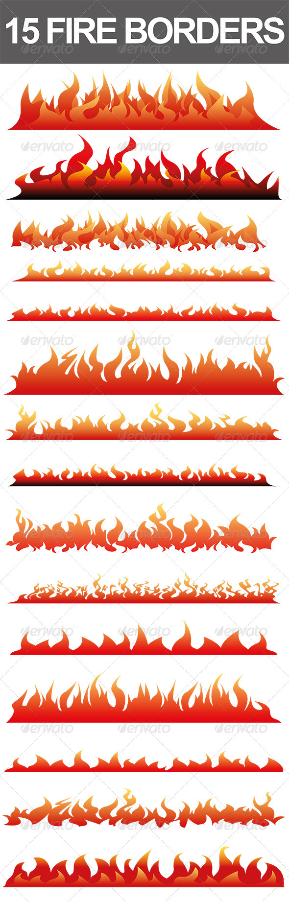 Fire Border Vector