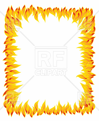 327x400 Fire Frame Vector Image Vector Artwork Of Borders And Frames