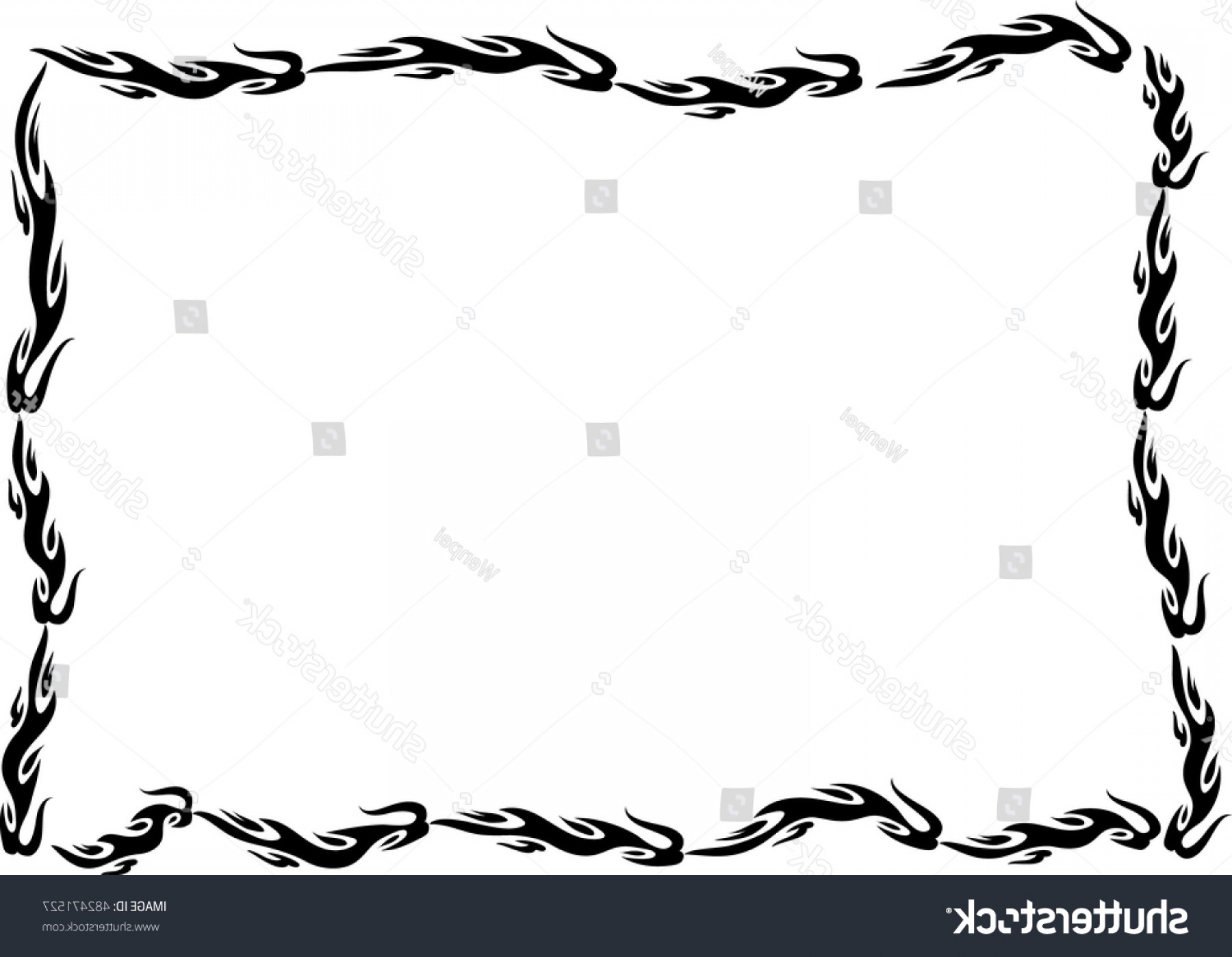 1800x1398 Vector Drawing Fire Rectangle Border Lazttweet