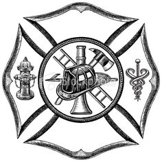 236x236 Maltese Cross Fire Department Vector 89767 Loadtve