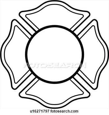 350x370 Free Fire Department Maltese Cross Clipart