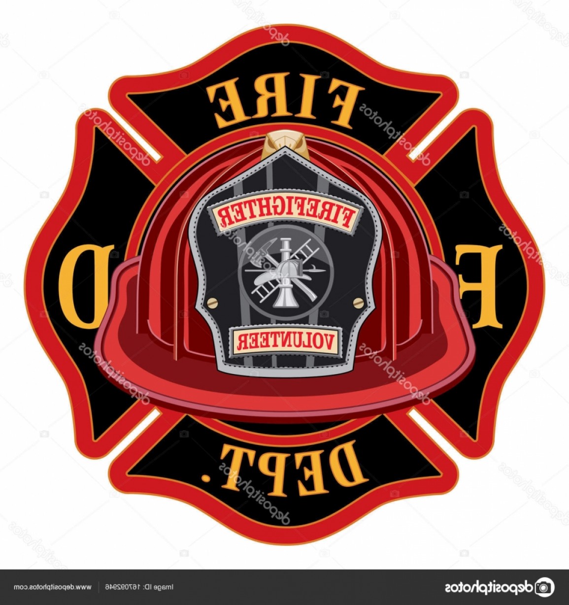 Fire Department Shield Vector at GetDrawings | Free download