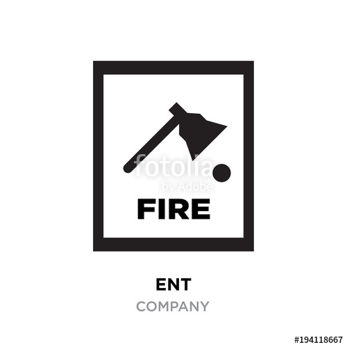500x500 Fire Dept Logo, Vector Illustration, Axe Icon Isolated On