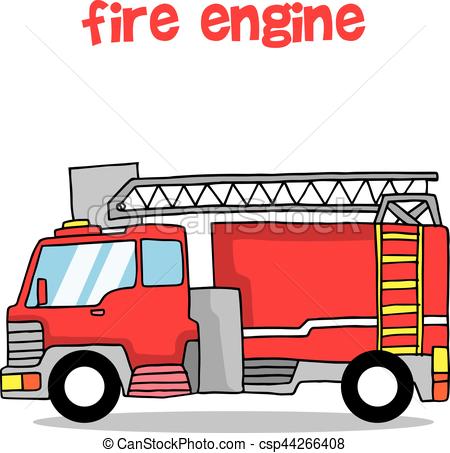 450x453 Fire Engine Transportation Collection Design Vector Illustration.