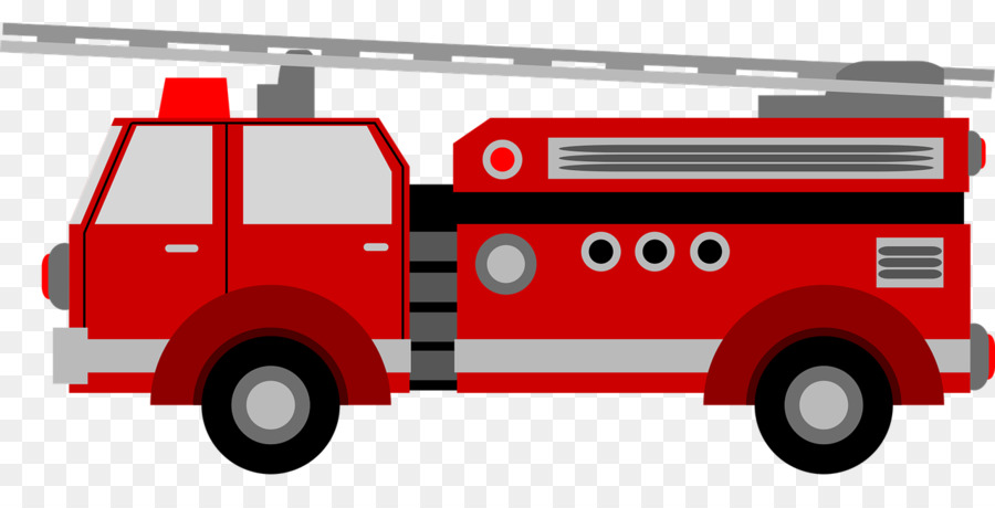 900x460 Car Fire Engine Vector Graphics Clip Art Image