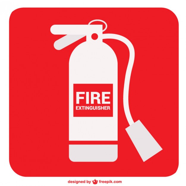 626x626 Fire Extinguisher Sign Vector Free Download