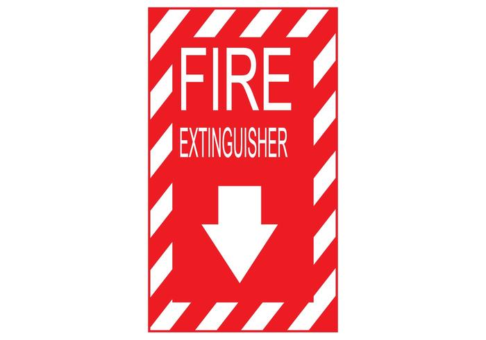 700x490 Fire Extinguisher Sign Vector Free Vector Art