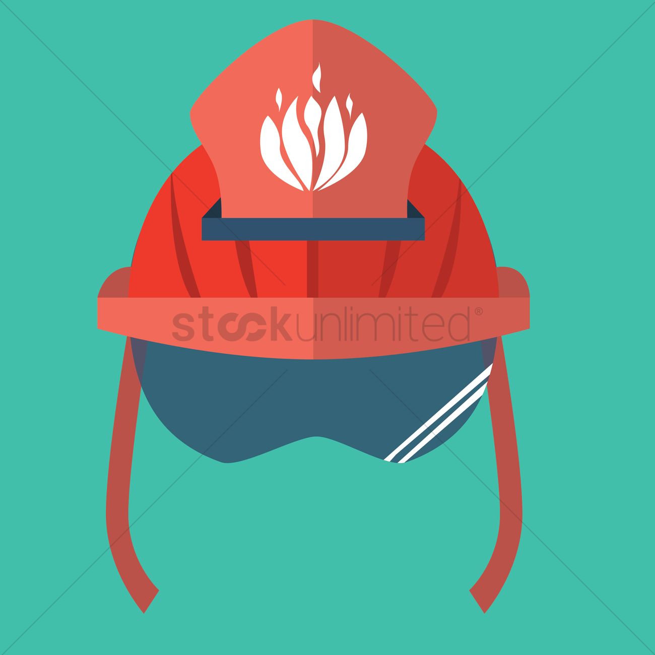 1300x1300 Fire Helmet Vector Image