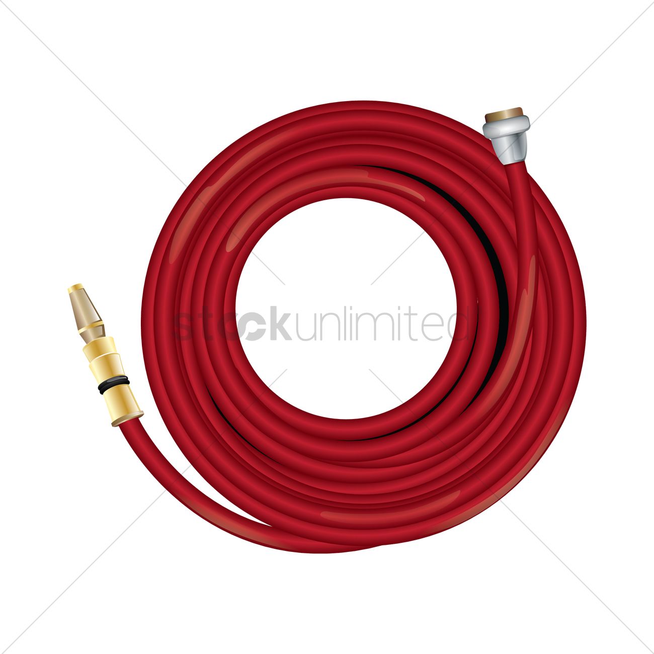 1300x1300 Fire Hose Pipe Vector Image