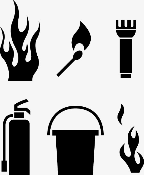 478x579 Fire Icon Material Elements Of Black And White, Fire Vector, Icon