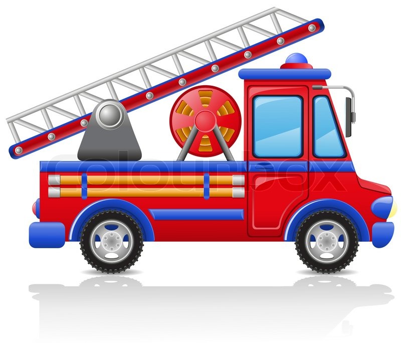 800x684 Fire Truck Vector Illustration Stock Vector Colourbox
