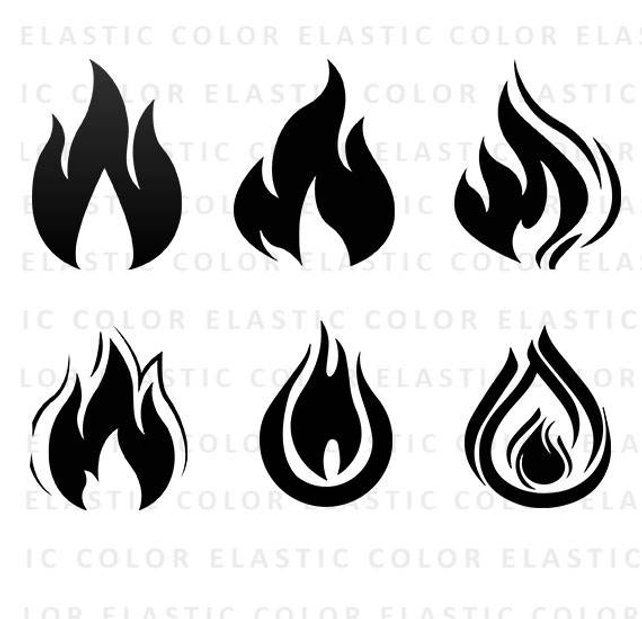 642x619 Fire Svg Flame Svg Fire Clip Art Fire Vector Files Etsy