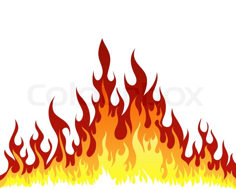 800x640 Inferno Fire Vector Background For Design Use Stock Vector