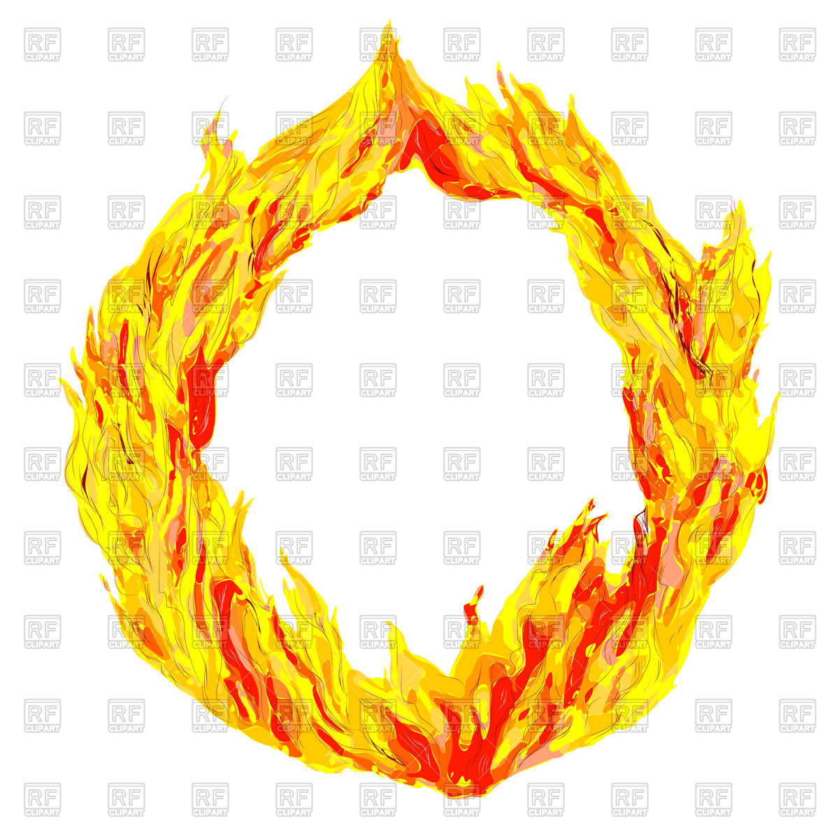 1200x1200 Circle Of Fire Vector Image Vector Artwork Of Objects Arkela