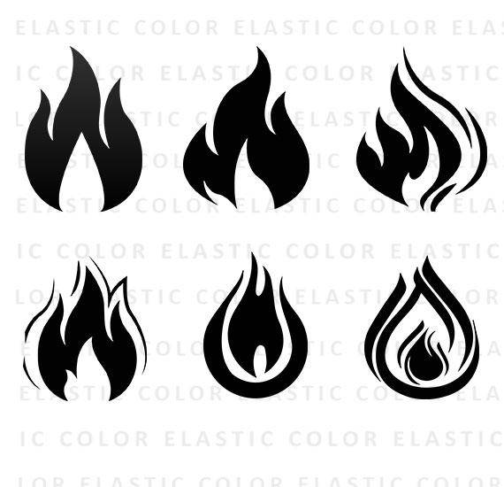 570x550 Fire Symbols Graphics