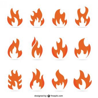 340x340 9 Fire Vector Symbols Vectors Download Free Vector Art