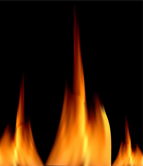 500x583 Different Fire Vector Illustration Set 05 Download My Free