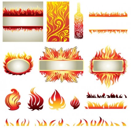 425x422 Flame Elements Vector Vector Free Vector Download In .ai, .eps